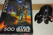 vintage Star Wars Puzzle + Darth Vader Figure