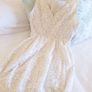 Off White Mini Dress - Size 6-8 Image 6
