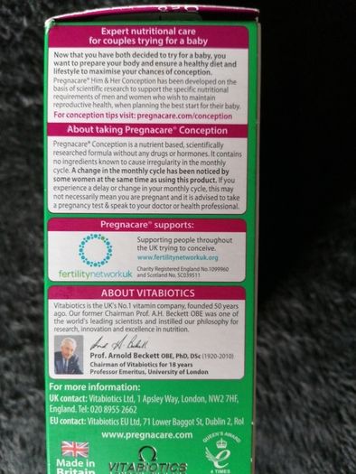 Pregnacare Vitabiotics For Sale In Ballyfermot Dublin From Roseanna