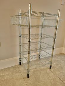 IKEA Omar bottle shelf - galvanised steel
