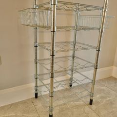 IKEA Omar bottle shelf - galvanised steel
