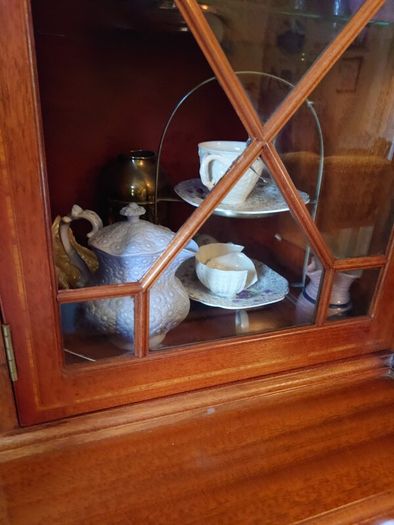 Rossmore solid mahogany breakfront cabinet