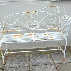 Garden Bench - FREE - Metal - White