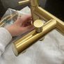 Brushed Brass Bath Mixer Image 3