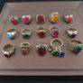 Lot of 15 Handmade Brass Rings  Ancient Style Mixed Vintage Jewelry Image 8