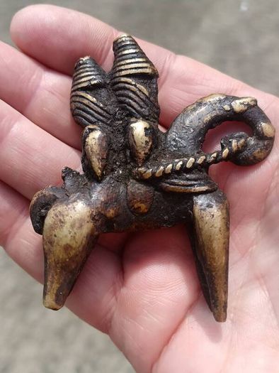 2 X Sokoto 19th Century Bronze Talisman Figures
