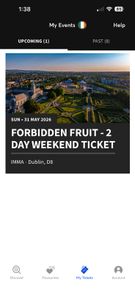 Forbidden fruit ticket