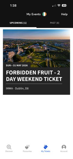 Forbidden fruit ticket