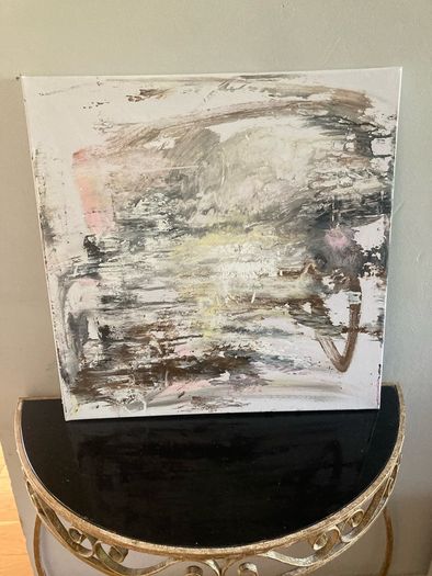 Original Abstract Painting Dublin Painting Room Anchor Neutral Styling Quiet Living Art