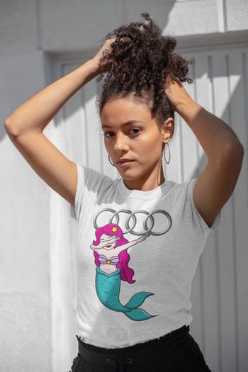 Audi Dabbing cool characters t-shirt Audi shirt funny dab logo Audi t-shirt