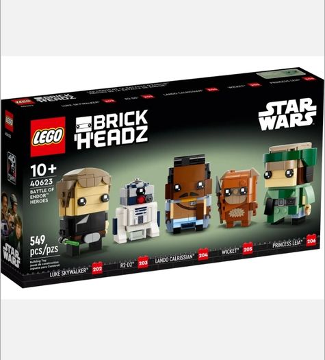 Retired LEGO Star Wars Brickheadz 40623 Heroes of the Battle of Endor