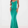 PrettyLittleThing Emerald Green Diamante Strap Cowl Neck Maxi Dress BNWT UK 10 Image 2