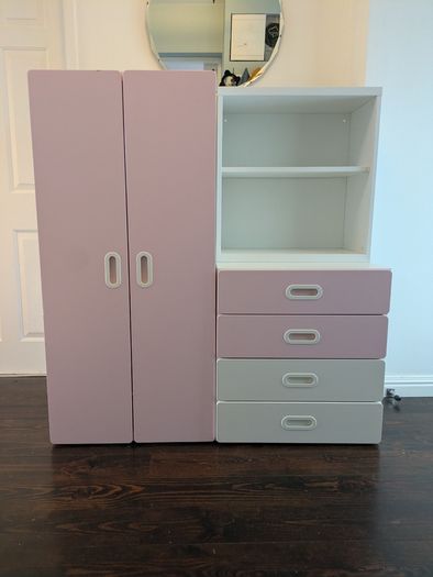 Ikea wardrobe (pink)