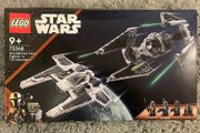 LEGO 75348 STAR WARS Mandalorian Fang Fighter vs TIE Interceptor