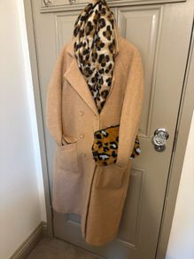 ASOS oversized coat size 10 in pale caramel