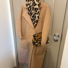 ASOS oversized coat size 10 in pale caramel