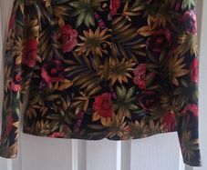 Womens Vintage Botanical Print Tailored Jacket.