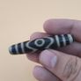 Vintage Antique inspired Himalayan Tibetan 3 Eyes Agate Gemstone Bead Amulet Pendant Image 2