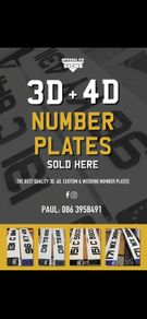 3d & 4d Number Plates