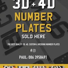 3d & 4d Number Plates