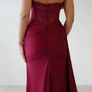 Burgundy Oh Hello Evening dress Image 4
