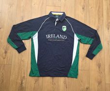 Ireland Rugby Long Sleeve Cotton Jersey Mens 2xl xxl