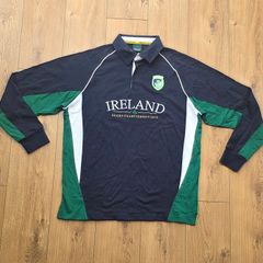 Ireland Rugby Long Sleeve Cotton Jersey Mens 2xl xxl