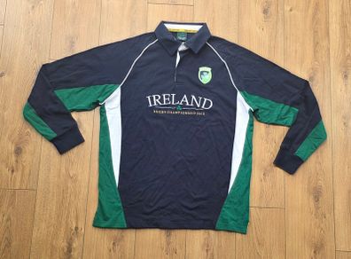 Ireland Rugby Long Sleeve Cotton Jersey Mens 2xl xxl
