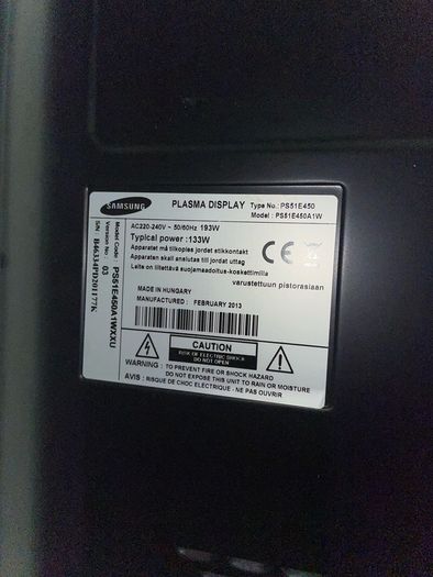 Samsung 51" Plasma TV // Amazon fire TV stick