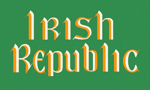 Irish Republic 1916 Flag - 5 X 3ft