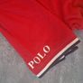Polo Ralph Lauren Men's L Polo Shirt Red White Tipped Big Sleeve Logo Custom Fit Image 5