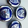 4 x BLUE 58mm - 59mm JAGUAR C2D47107 wheel center caps F XF XJ XKR S type X type XJ8 XK8 Image 3