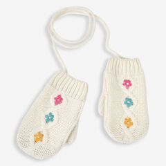 Brand new JoJo Maman Bebe cream wool glove mittens 1-2yrs