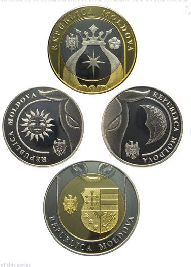 Moldova Four Coin Commemoration Set