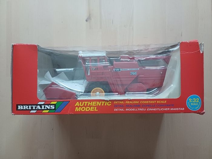 Britains Massey Ferguson Combine Harvester Farm Model Boxed MINT
