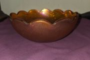 Antique Marigold Carnival Glass Bowl