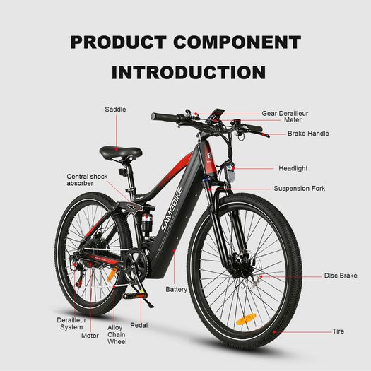 Samebike XD26 Full Suspension Electric Mountain Bike