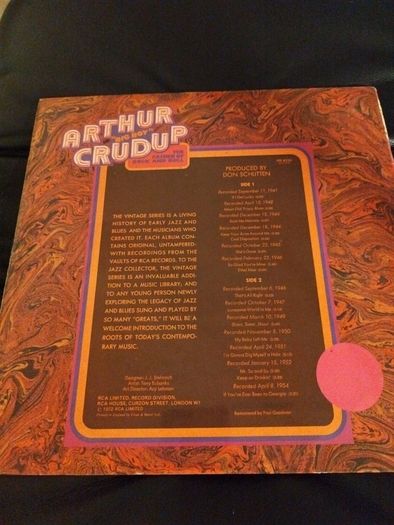 Arthur 'Big Boy's Crudup The Father of rock n roll lp