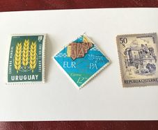 3 World stamps