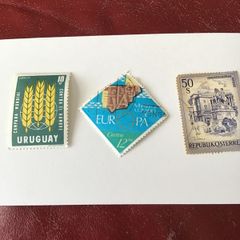 3 World stamps