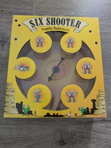 Six Shooter Tequila Roulette Adult Drinking Game With Shot Glasses