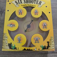 Six Shooter Tequila Roulette Adult Drinking Game With Shot Glasses