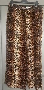 M&S Wide Leg Print Trousers