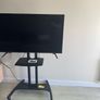 Invision Heavy Duty TV Stand on Wheels with wheel locks Image 2