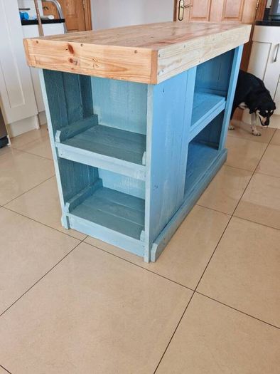 Rustic space saver island