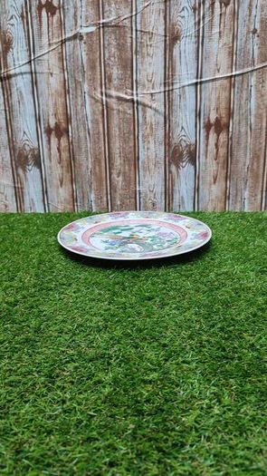 Qianlong Chinese Antique Plate 10 Inch 26cm Paradise Birds Flowers