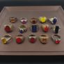 Handmade Brass Rings Lot of 15 Vintage Ancient Style Mixed Designs Image 9