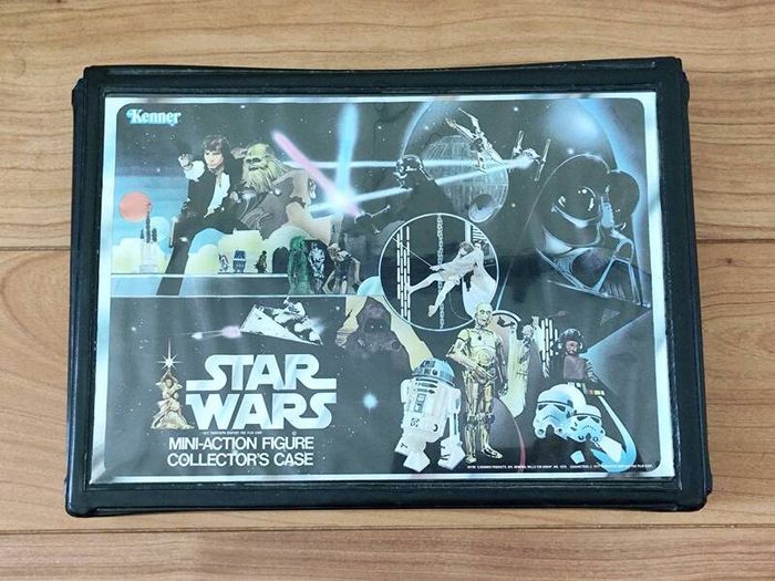 Vintage Star Wars Mini Action Figure Collector's Casy Carry Case Kenner 1978 A New Hope
