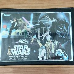 Vintage Star Wars Mini Action Figure Collector's Casy Carry Case Kenner 1978 A New Hope