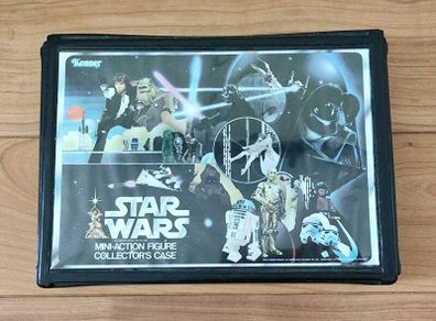 Vintage Star Wars Mini Action Figure Collector's Casy Carry Case Kenner 1978 A New Hope